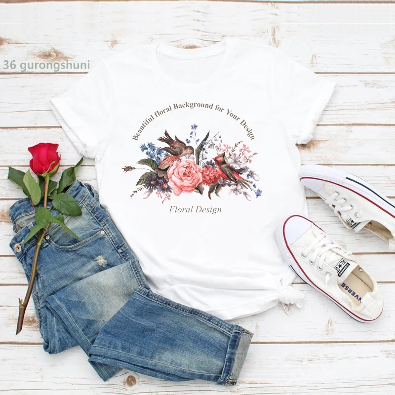 new summer style t shirt femmeInteresting flower and bird print Vintage tshirt Summer Harajuku women t shirt tumblr clothes tees
new summer style t shirt femmeInteresting flower and bird print Vintage tshirt Summer Harajuku women t shirt tumblr clothes tees