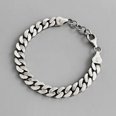 1PC PUNK Authentic 925 Sterling silver Chunky Cuban Chain Bracelet fine Jewelry C-YH635
1PC PUNK Authentic 925 Sterling silver Chunky Cuban Chain Bracelet fine Jewelry C-YH635