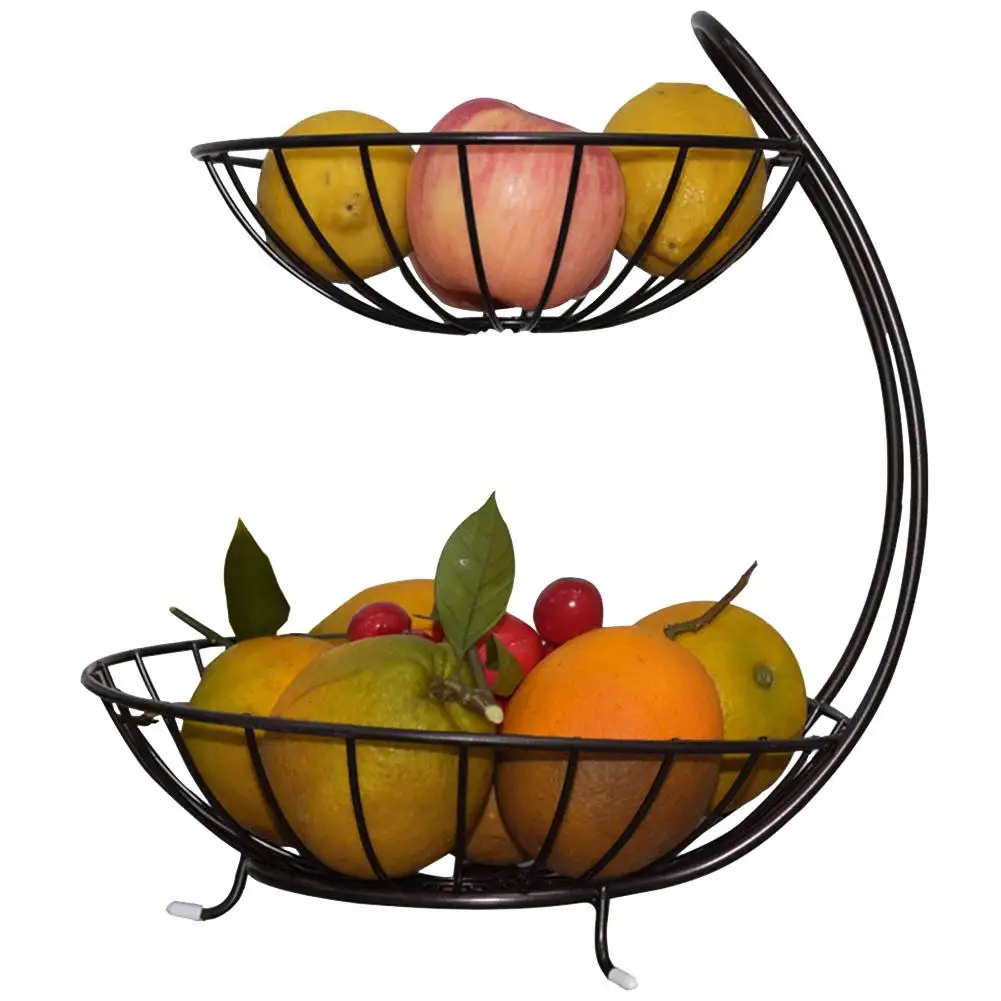 Wrought Iron Double Layer Fruit Basket Metal Fruit Basket Banana Hanger Holder Organizer Metal Fruit Basket Kitchen Supplies
Wrought Iron Double Layer Fruit Basket Metal Fruit Basket Banana Hanger Holder Organizer Metal Fruit Basket Kitchen Supplies