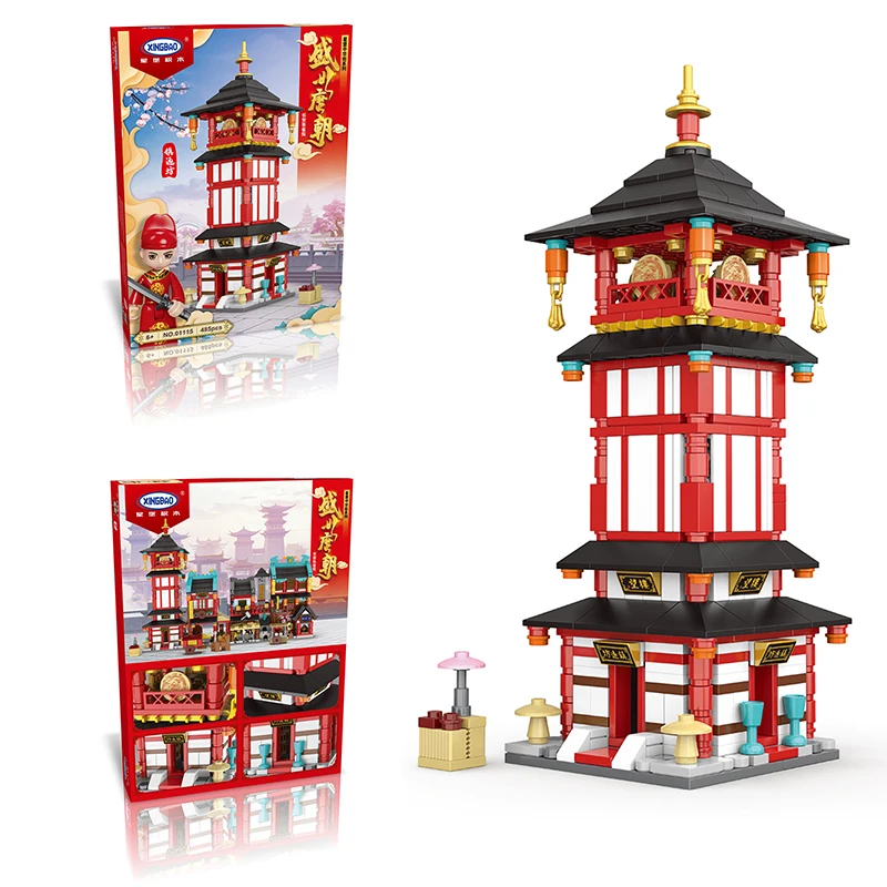 Новые высокотехнологичные строительные блоки Mini Chinatown в стиле династии Тан, город Чанъань, башня «Zhenyuanfang», модели блоков, игрушки
Новые высокотехнологичные строительные блоки Mini Chinatown в стиле династии Тан, город Чанъань, башня «Zhenyuanfang», модели блоков, игрушки