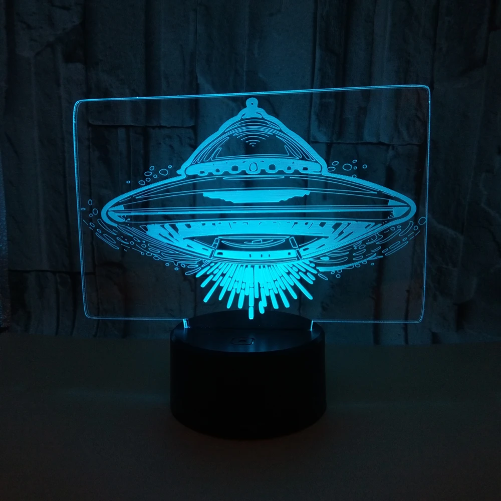 Летающая тарелка, 3d ночник, сенсорный пульт дистанционного управления, космический корабль, 3d маленький светодиодный ночсветильник, светильник с питанием от Usb, светодиодная лампа для детей
Летающая тарелка, 3d ночник, сенсорный пульт дистанционного управления, космический корабль, 3d маленький светодиодный ночсветильник, светильник с питанием от Usb, светодиодная лампа для детей