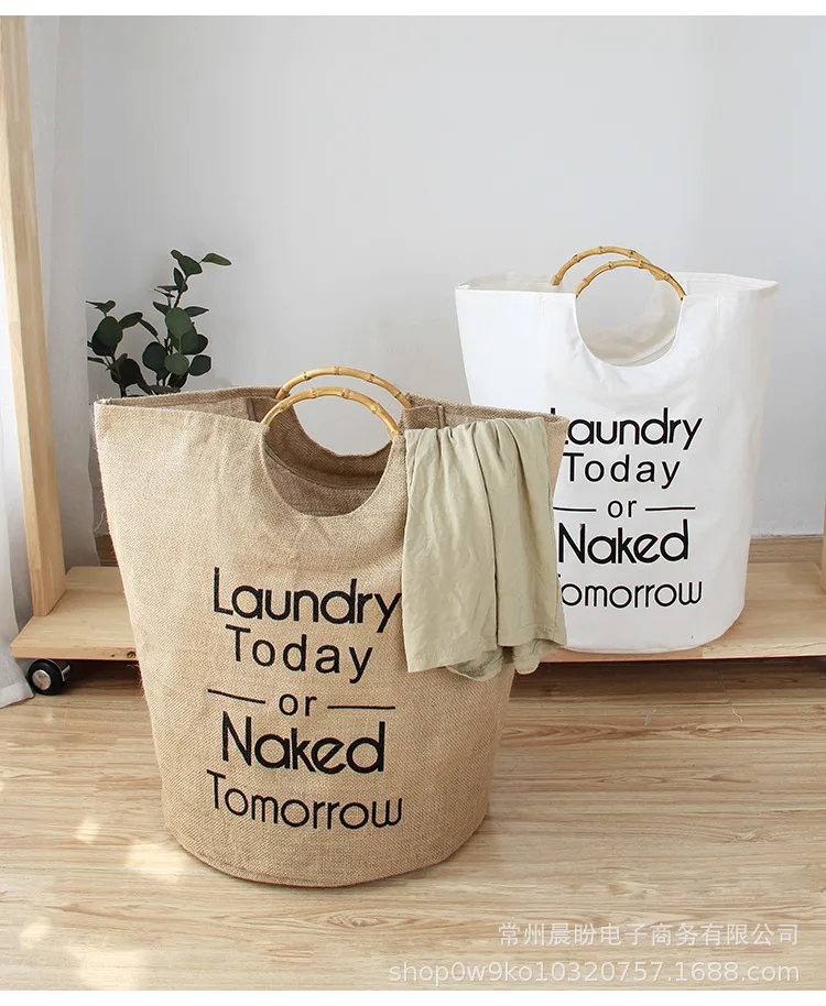 Simple Nordic Household Large Folding Bamboo Handle Receives Basket Dirty Clothes Bucket Receives Bucket
Simple Nordic Household Large Folding Bamboo Handle Receives Basket Dirty Clothes Bucket Receives Bucket