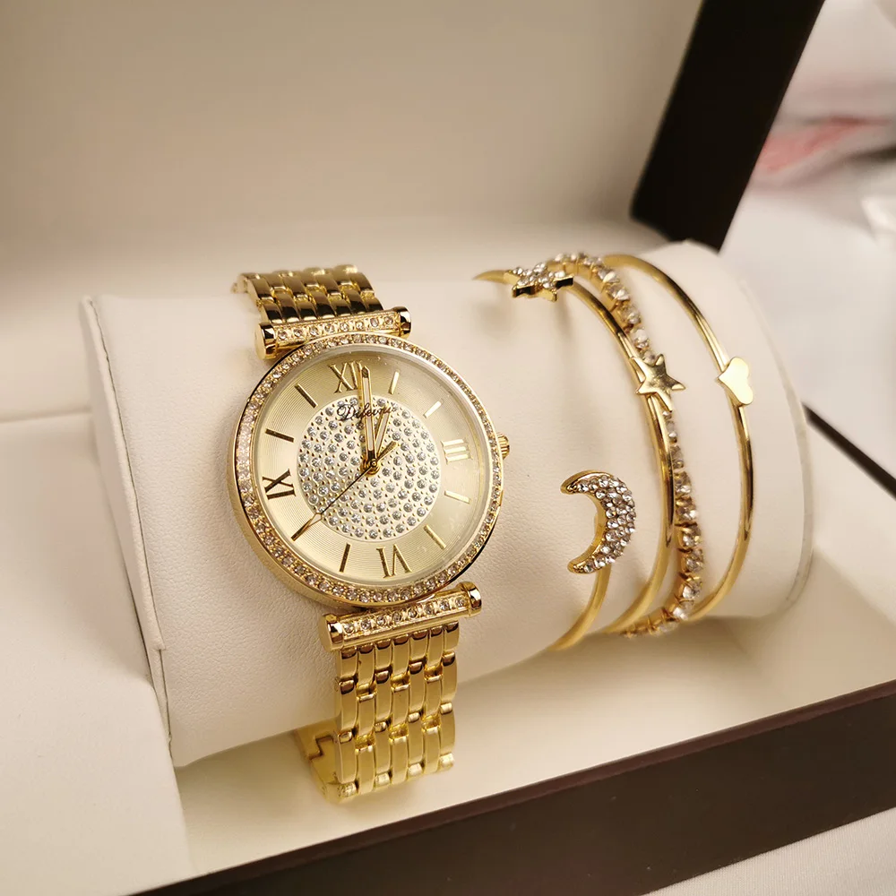 Luxury Diamond Watches for Women Top Brand Fashion Ladies Wrist Watch Silver Steel Waterproof Clock Gift for The New Year
Luxury Diamond Watches for Women Top Brand Fashion Ladies Wrist Watch Silver Steel Waterproof Clock Gift for The New Year