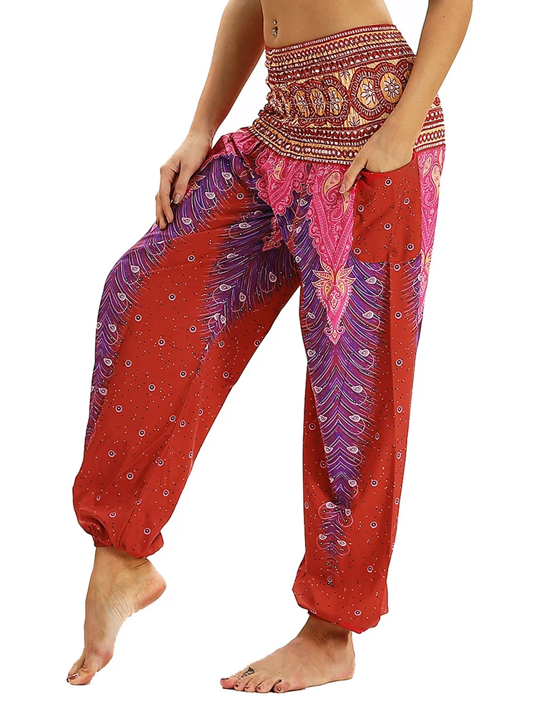 2021 Women's Hippie Boho Harem Pants,Gypsy Yoga Pants, Hippie Loose Beach Casual Trousers With Pockets
2021 Women's Hippie Boho Harem Pants,Gypsy Yoga Pants, Hippie Loose Beach Casual Trousers With Pockets
