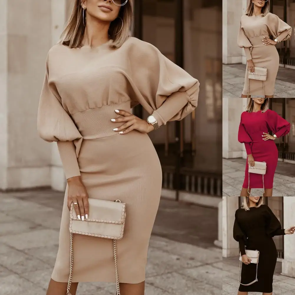 Trendy Winter Dress Elastic Breathable Pullover Dress Women Warm Pullover Dress for Office Dress
Trendy Winter Dress Elastic Breathable Pullover Dress Women Warm Pullover Dress for Office Dress