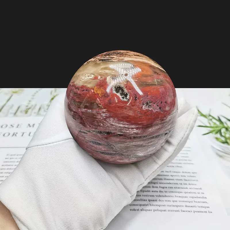1pcs 60mm Red Rose Petrified Wood Sphere Fossil Agate Quartz Crystal ball Madagascar
1pcs 60mm Red Rose Petrified Wood Sphere Fossil Agate Quartz Crystal ball Madagascar