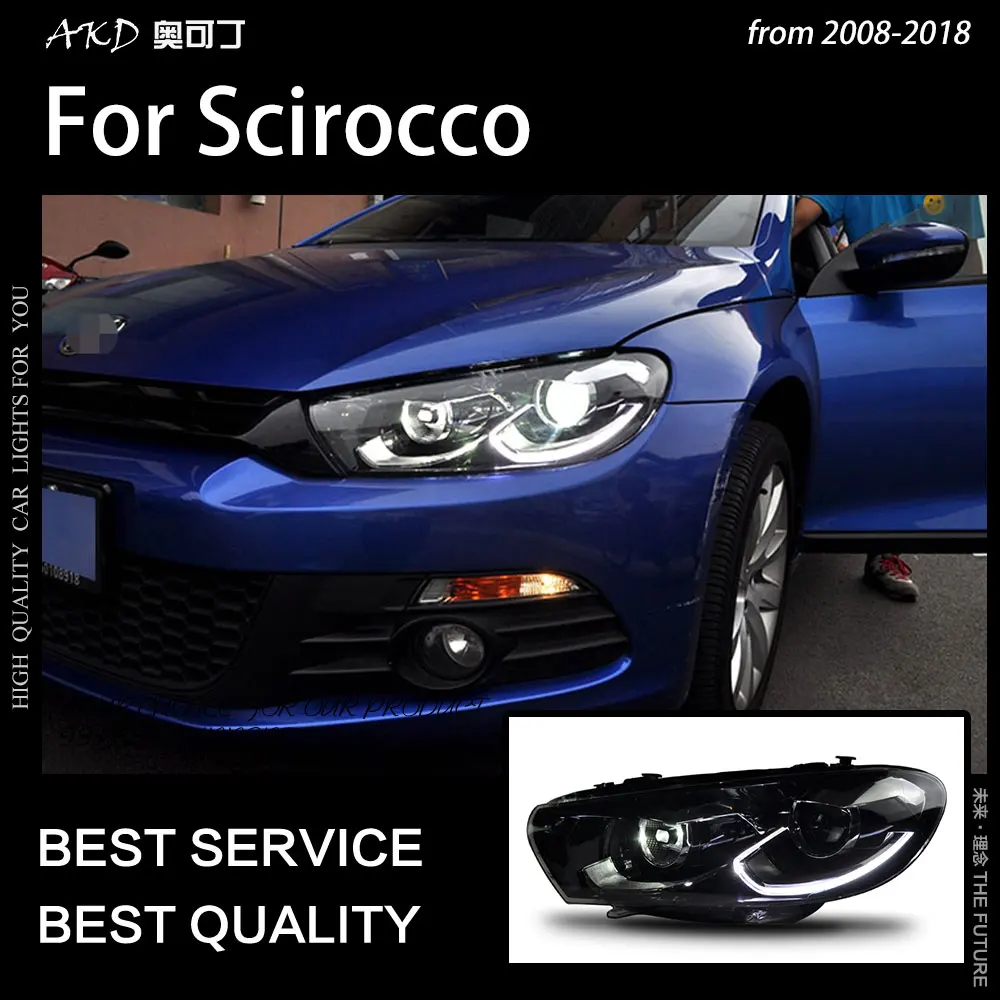 AKD Car Styling for Scirocco LED Headlight 2008-2018 Scirocco Head Lamp LED DRL Projector Lens High Beam Auto Accessories
AKD Car Styling for Scirocco LED Headlight 2008-2018 Scirocco Head Lamp LED DRL Projector Lens High Beam Auto Accessories