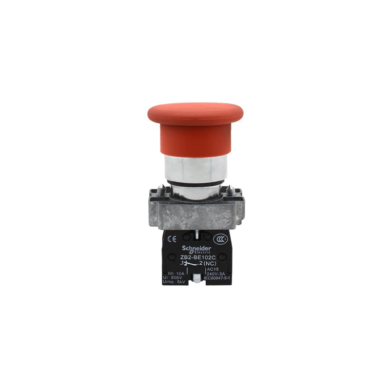 10 pieces of Genuine Schneider Schneider Metal mushroom head button switch XB2BC42C XB2-BE102C
10 pieces of Genuine Schneider Schneider Metal mushroom head button switch XB2BC42C XB2-BE102C