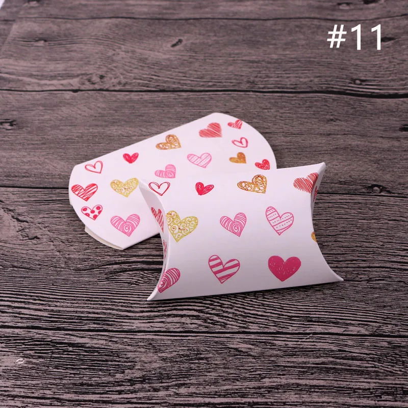 Fashion Lovely Colorful Heart Shape Pattern Paper Box 10pcs/lot Small 6.5x9x2.5cm Pillow Box For Handmade Jewelry Candy Package 
Fashion Lovely Colorful Heart Shape Pattern Paper Box 10pcs/lot Small 6.5x9x2.5cm Pillow Box For Handmade Jewelry Candy Package