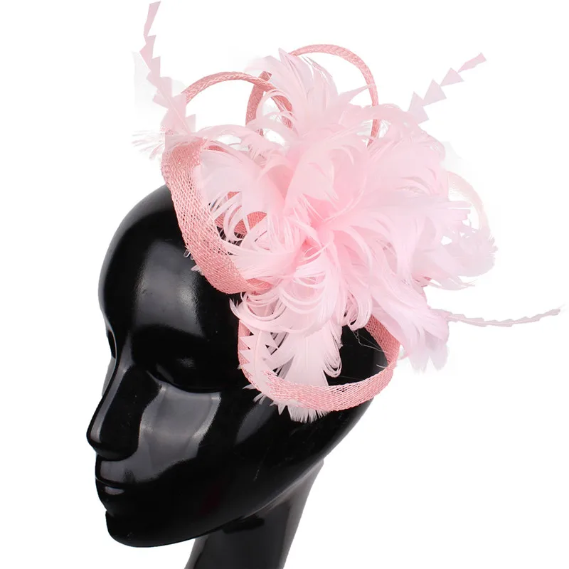 Sinamay Nice Vintage Fascinator Hats Headbands With Feather Flower Female Wedding Headwear Elegant Women Bridal Hair Accessories
Sinamay Nice Vintage Fascinator Hats Headbands With Feather Flower Female Wedding Headwear Elegant Women Bridal Hair Accessories