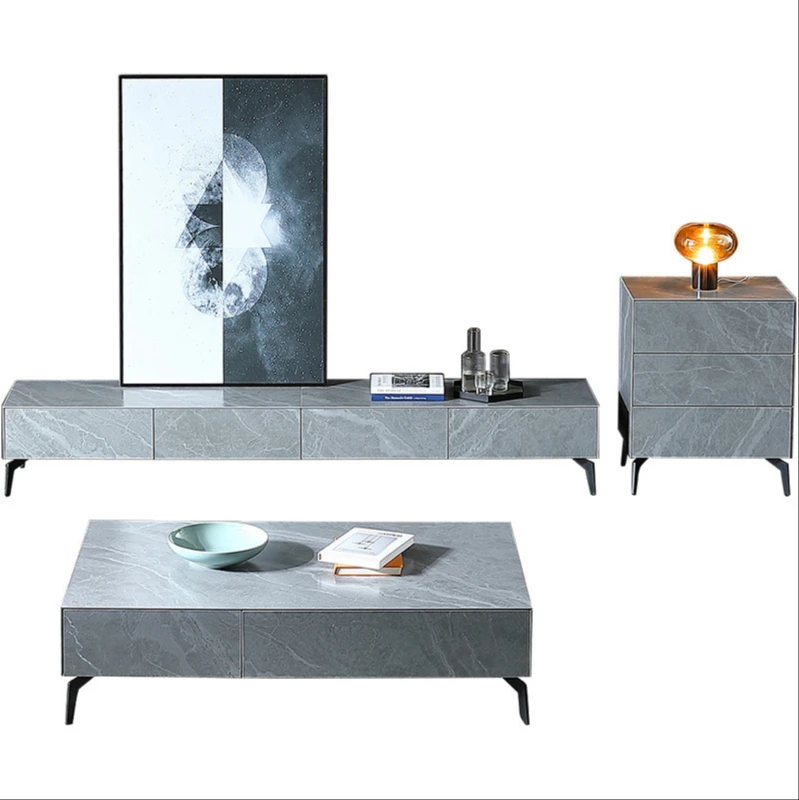 Simple rock TV cabinet coffee table combination living room small Nordic floor cabinet
Simple rock TV cabinet coffee table combination living room small Nordic floor cabinet