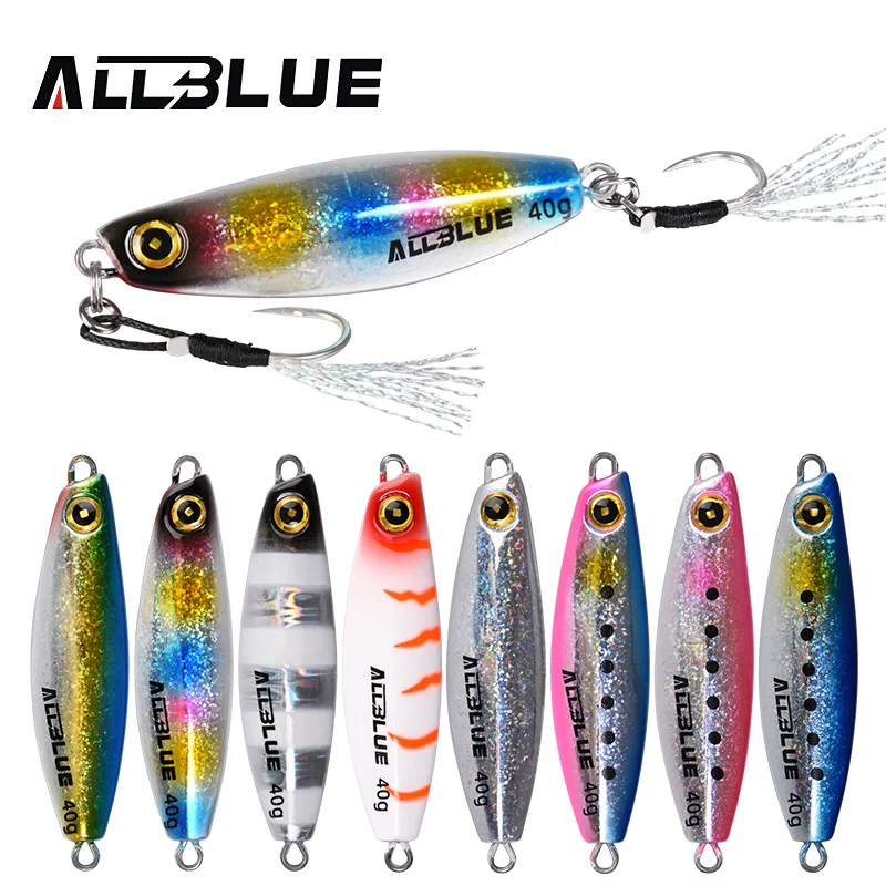 ALLBLUE KAIDO Slow Metal Jig 20G 30G 40G Jigging Spoon Off Shore Seabass Saltwater Fishing Lure Artificial Bait Tackle
ALLBLUE KAIDO Slow Metal Jig 20G 30G 40G Jigging Spoon Off Shore Seabass Saltwater Fishing Lure Artificial Bait Tackle