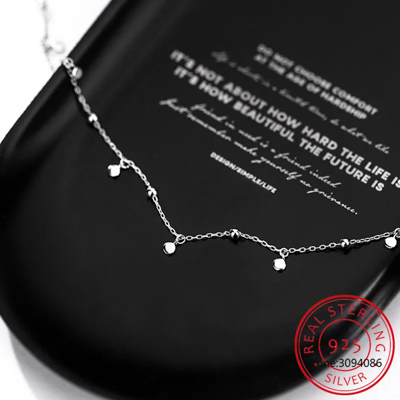 925 Sterling Silver Delicate Jewelry Round Bead Discs Choker Necklace for Women Party Clavicle Chain Necklace Wholesale S-N695
925 Sterling Silver Delicate Jewelry Round Bead Discs Choker Necklace for Women Party Clavicle Chain Necklace Wholesale S-N695
