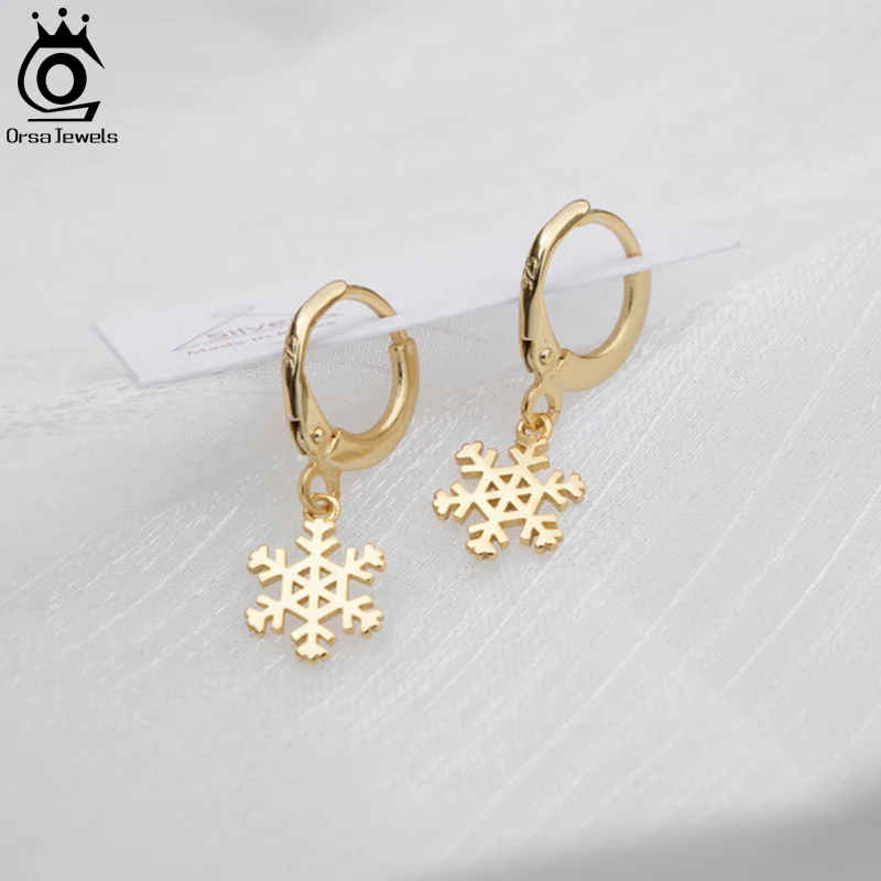 ORSA JEWELS Cute Dangle Drop Snowflake Earrings 925 Sterling Silver Hoop Earrings Fashion Hypoallergenic for Girl Kid Gift HOE14
ORSA JEWELS Cute Dangle Drop Snowflake Earrings 925 Sterling Silver Hoop Earrings Fashion Hypoallergenic for Girl Kid Gift HOE14