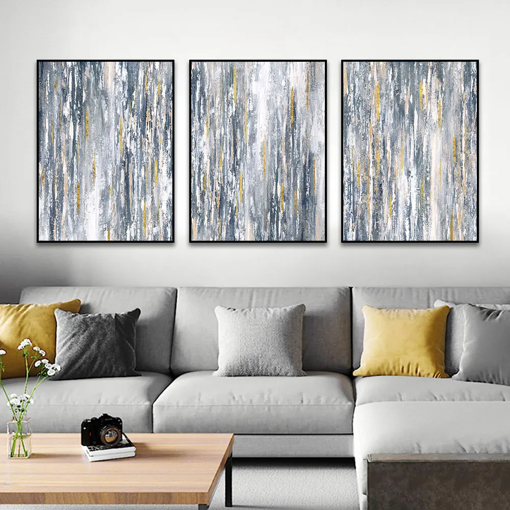3 Panel Abstract Gray Painting On Canvas Nordic Modern Prints And Posters Wall Art For Living Room Home Decoration
3 Panel Abstract Gray Painting On Canvas Nordic Modern Prints And Posters Wall Art For Living Room Home Decoration
