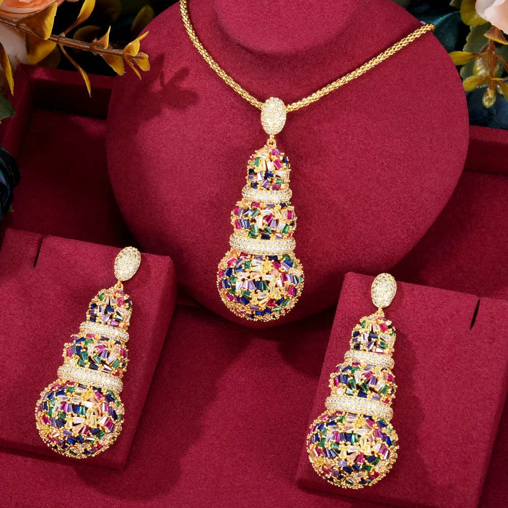 Siscathy Arab Indian Bride Wedding Jewelry Set For Women Exquisite Gold Color Round Necklace Earrings Party Accessories 2pcs/set
Siscathy Arab Indian Bride Wedding Jewelry Set For Women Exquisite Gold Color Round Necklace Earrings Party Accessories 2pcs/set