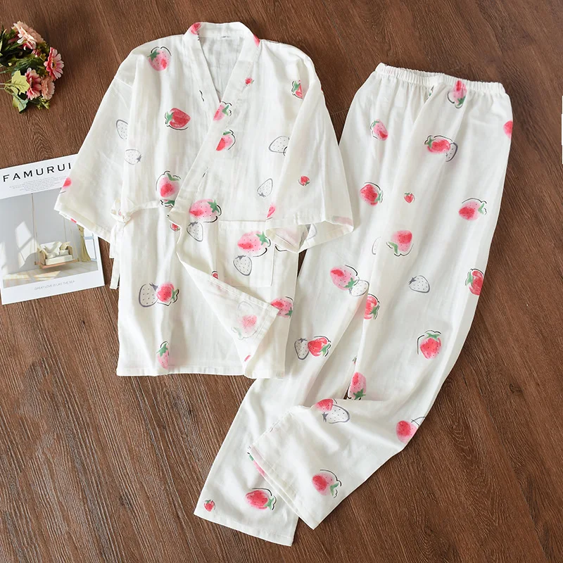 Japanese Kawaii Sleepwear Printing Long Sleeve Set for Women Spring Autumn Pajamas Yukata Asian Style Kimono Casual Homewear
Japanese Kawaii Sleepwear Printing Long Sleeve Set for Women Spring Autumn Pajamas Yukata Asian Style Kimono Casual Homewear