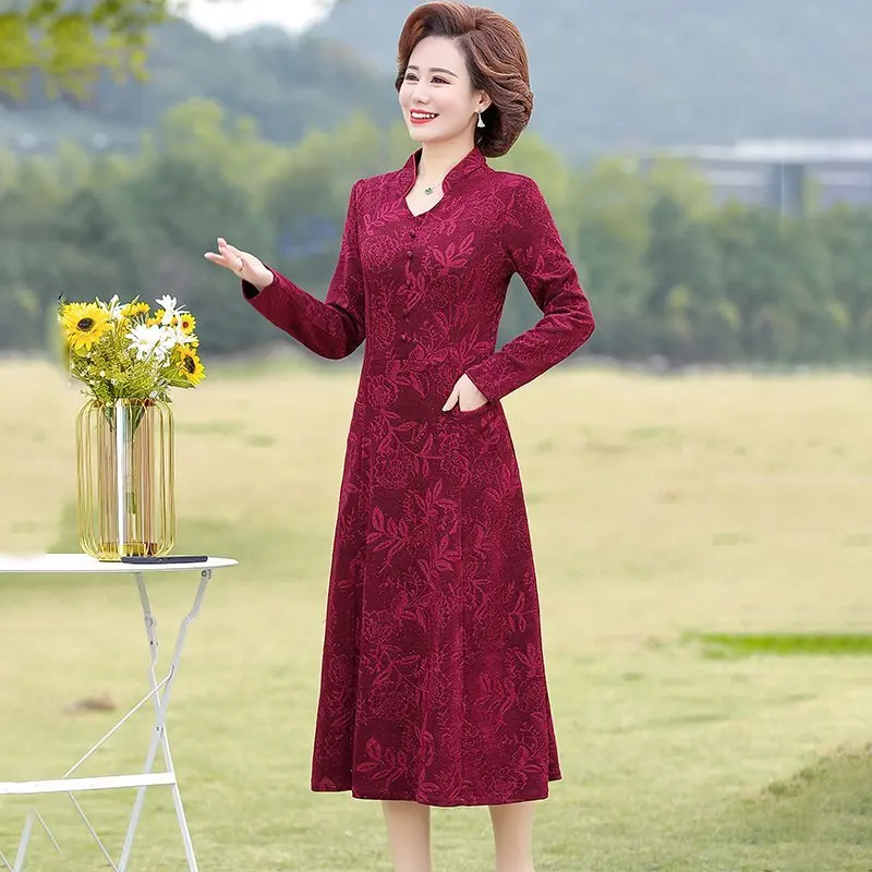 Winter Fashion Vintage 5XL Midi Dresses Autumn Casual Long Sleeve Dresses Women Elegant Bodycon Vestidos
Winter Fashion Vintage 5XL Midi Dresses Autumn Casual Long Sleeve Dresses Women Elegant Bodycon Vestidos
