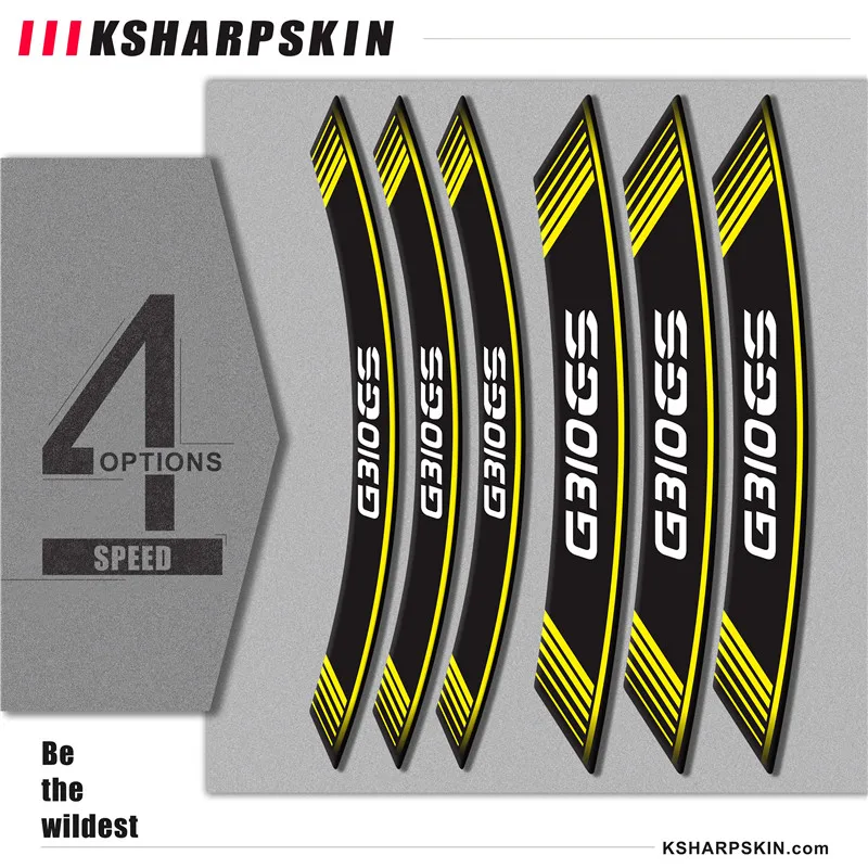 Creative transformation motorcycle sticker accessories tire wheel reflective decorative decal for BMW G310GS
Creative transformation motorcycle sticker accessories tire wheel reflective decorative decal for BMW G310GS