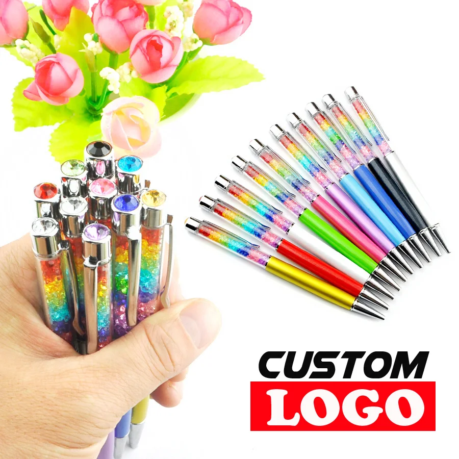 50pcs Rainbow Crystal Diamond Rollerball Ballpoint Pen Stationery Novelty Gift Office Material School Supplies Custom Logo Name
50pcs Rainbow Crystal Diamond Rollerball Ballpoint Pen Stationery Novelty Gift Office Material School Supplies Custom Logo Name