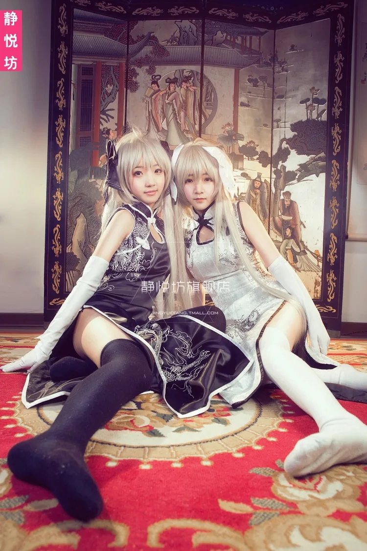 Костюм Чонсам Yosuga No Sora Kasugano Женский, косплей костюм в стиле Хань, цвет черный/белый
Костюм Чонсам Yosuga No Sora Kasugano Женский, косплей костюм в стиле Хань, цвет черный/белый