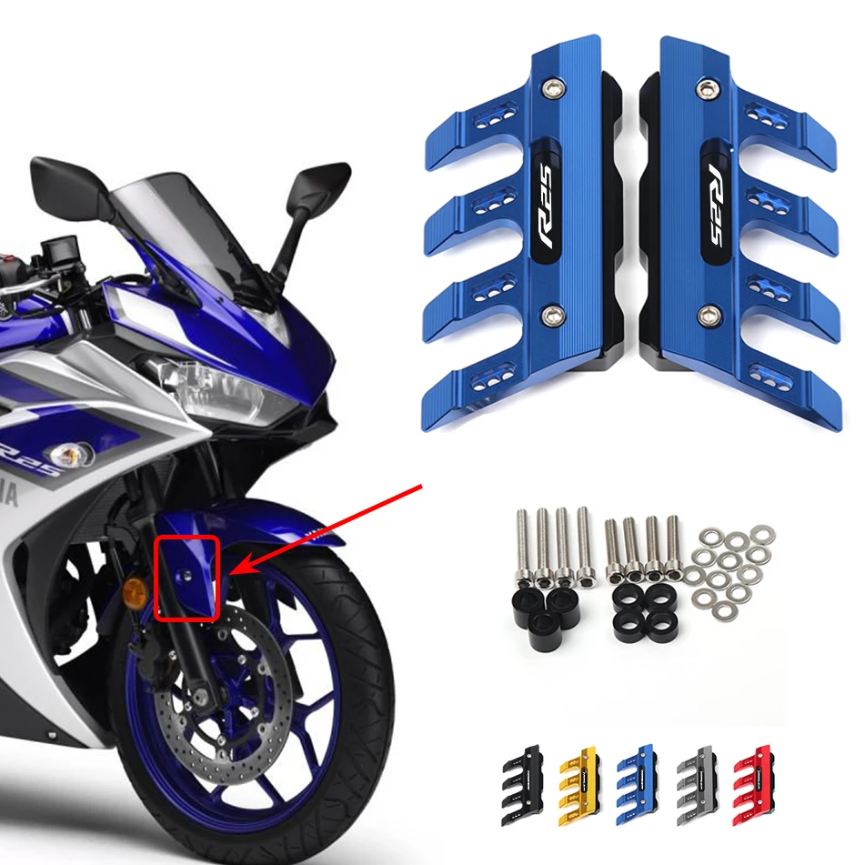 Для мотоциклетного брызговика YAMAHA YZF-R25 YZFR25 YZF R25, защита передней вилки, защитный блок, переднее крыло, ползунок против падения, аксессуары
Для мотоциклетного брызговика YAMAHA YZF-R25 YZFR25 YZF R25, защита передней вилки, защитный блок, переднее крыло, ползунок против падения, аксессуары