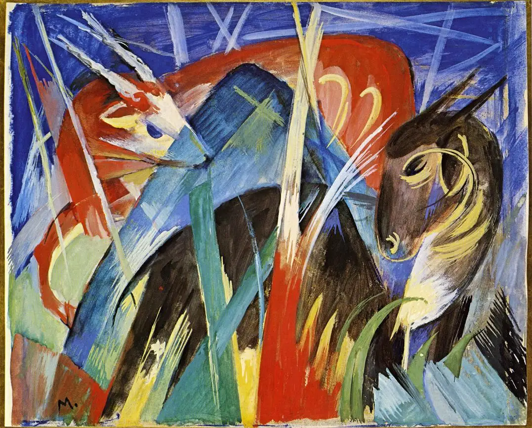 100% handmade Oil Painting reproduction on linen canvas,fairy animals 1913 by Franz Marc,Free Shipping,High Quality
100% handmade Oil Painting reproduction on linen canvas,fairy animals 1913 by Franz Marc,Free Shipping,High Quality