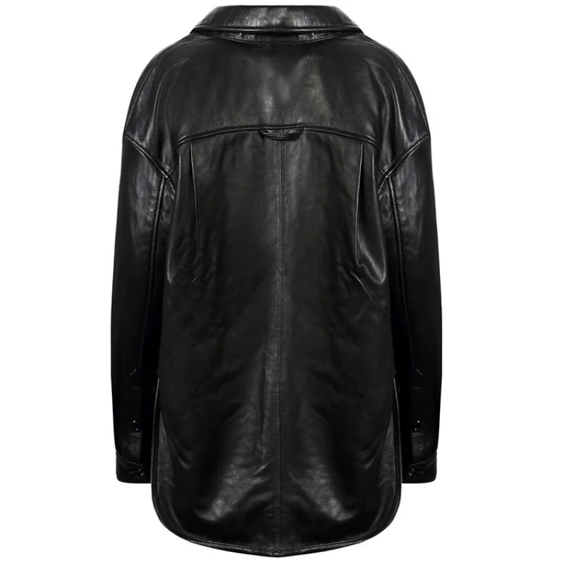 Streetwear Women Casual Genuine Leather Sheepskin Jackets Loose Shirts Single Breasted Full Sleeve Medium Long Coat Oversize 4XL
Streetwear Women Casual Genuine Leather Sheepskin Jackets Loose Shirts Single Breasted Full Sleeve Medium Long Coat Oversize 4XL