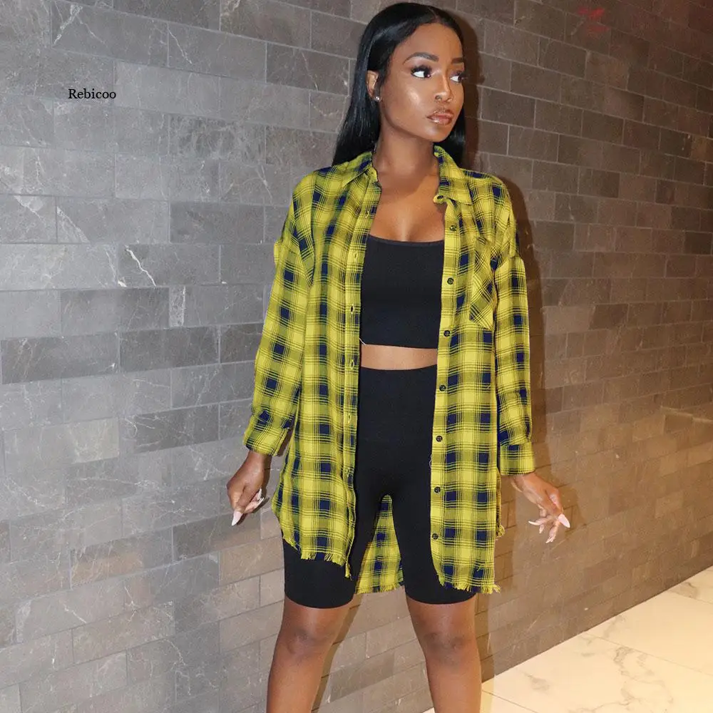 Women Plaid Shirt Tops and Blouses Long Sleeve Oversized Ladies Casual Blouse Checked Shirts
Women Plaid Shirt Tops and Blouses Long Sleeve Oversized Ladies Casual Blouse Checked Shirts