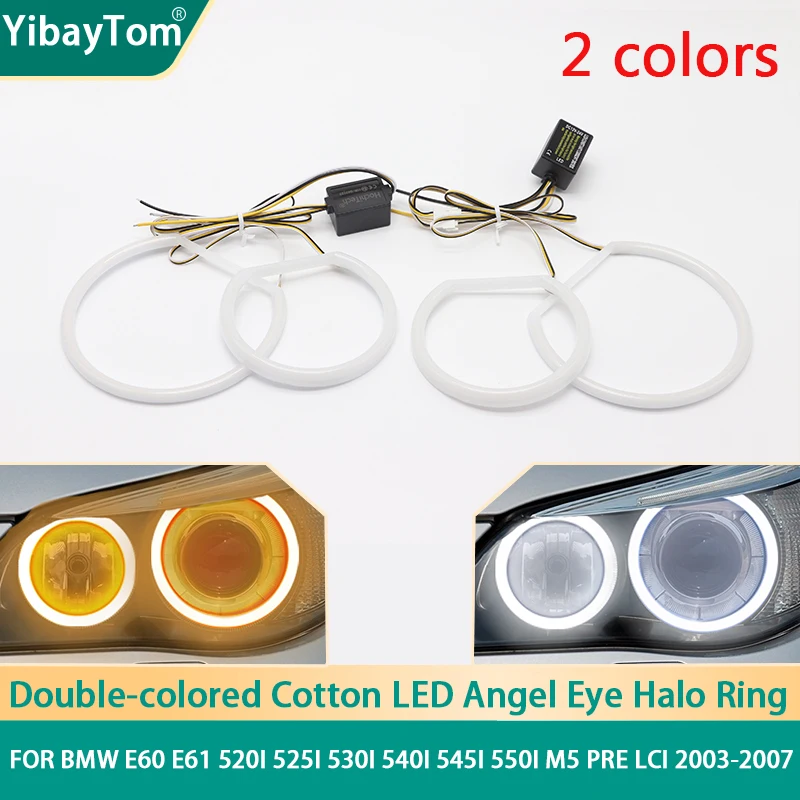 SMD хлопковый светодиодный светильник Switchback Angel Eye Halo Ring DRL Kit для BMW E60 E61 520i 525i 530i 540i 545i 550i M5 Pre LCI 2003-2007
SMD хлопковый светодиодный светильник Switchback Angel Eye Halo Ring DRL Kit для BMW E60 E61 520i 525i 530i 540i 545i 550i M5 Pre LCI 2003-2007