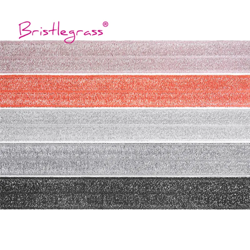 BRISTLEGRASS 100 Yard by Roll 3/4" 20mm Silver Glitter FOE Fold Over Elastic Spandex Band Tape Hair Tie Headband DIY Sewing Trim
BRISTLEGRASS 100 Yard by Roll 3/4" 20mm Silver Glitter FOE Fold Over Elastic Spandex Band Tape Hair Tie Headband DIY Sewing Trim