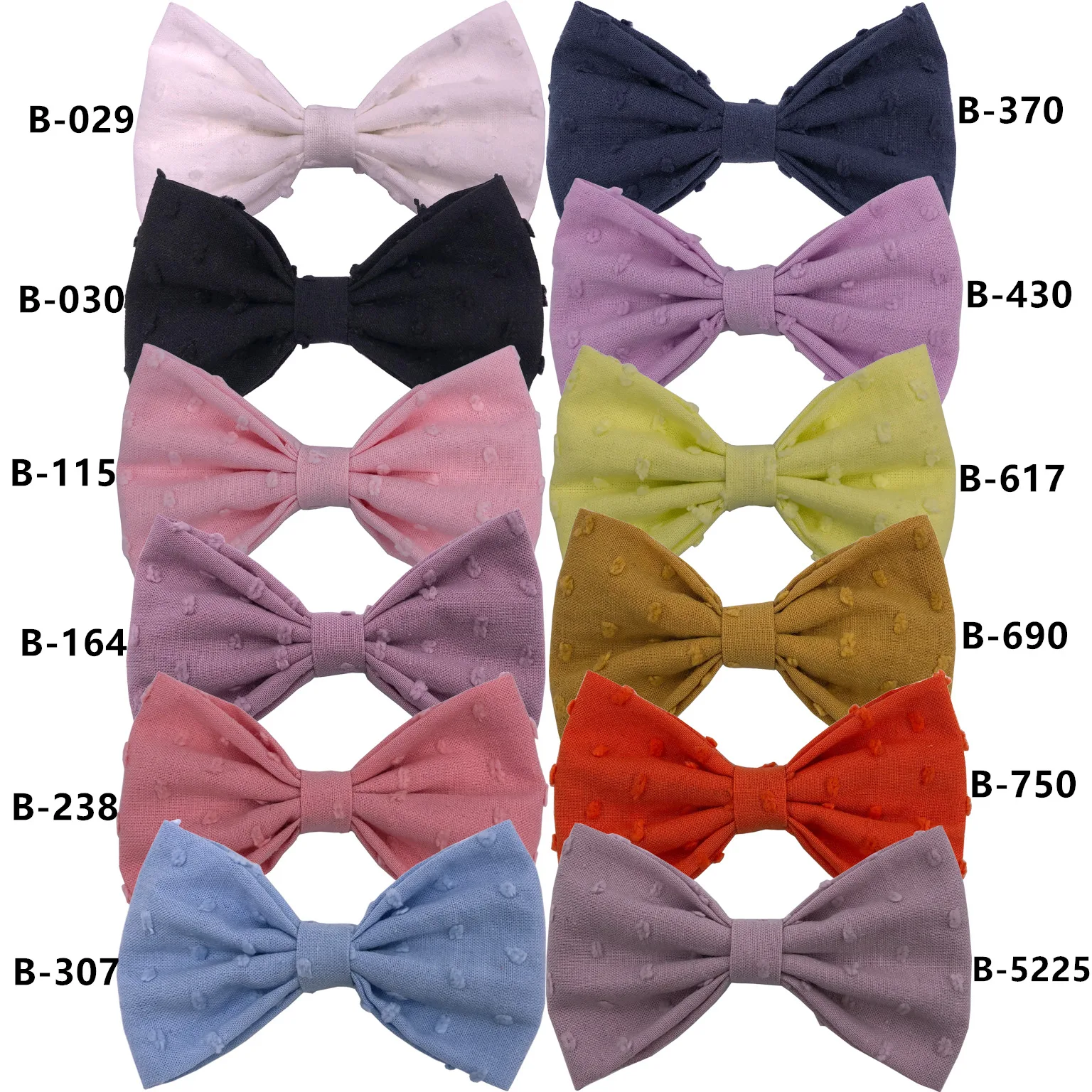 24 pcs/lot, 3" Bubble Jacquard Fabric Bow hair Clips or Nylon headbands, Polka dot Cotton Linen bow Baby hair accessories
24 pcs/lot, 3" Bubble Jacquard Fabric Bow hair Clips or Nylon headbands, Polka dot Cotton Linen bow Baby hair accessories