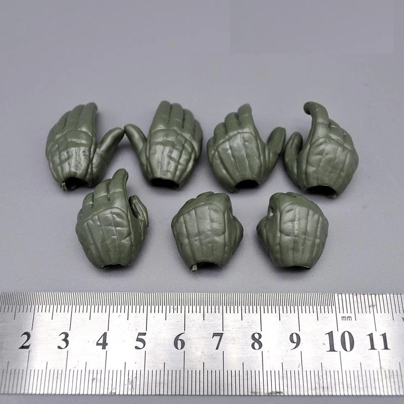 In Stock For Sale 1/6th Jungle Green Color Hand Types 7PCS/SET For Mostly 12 inch Doll Soldier Collection
In Stock For Sale 1/6th Jungle Green Color Hand Types 7PCS/SET For Mostly 12 inch Doll Soldier Collection