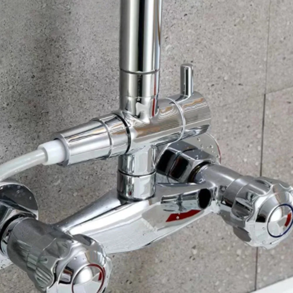 Shower Faucet Three-Way Diverter Valve Shower Nozzle Switch One-Point Two-Cnnector Converter ABS Shower Diverter Durable
Shower Faucet Three-Way Diverter Valve Shower Nozzle Switch One-Point Two-Cnnector Converter ABS Shower Diverter Durable