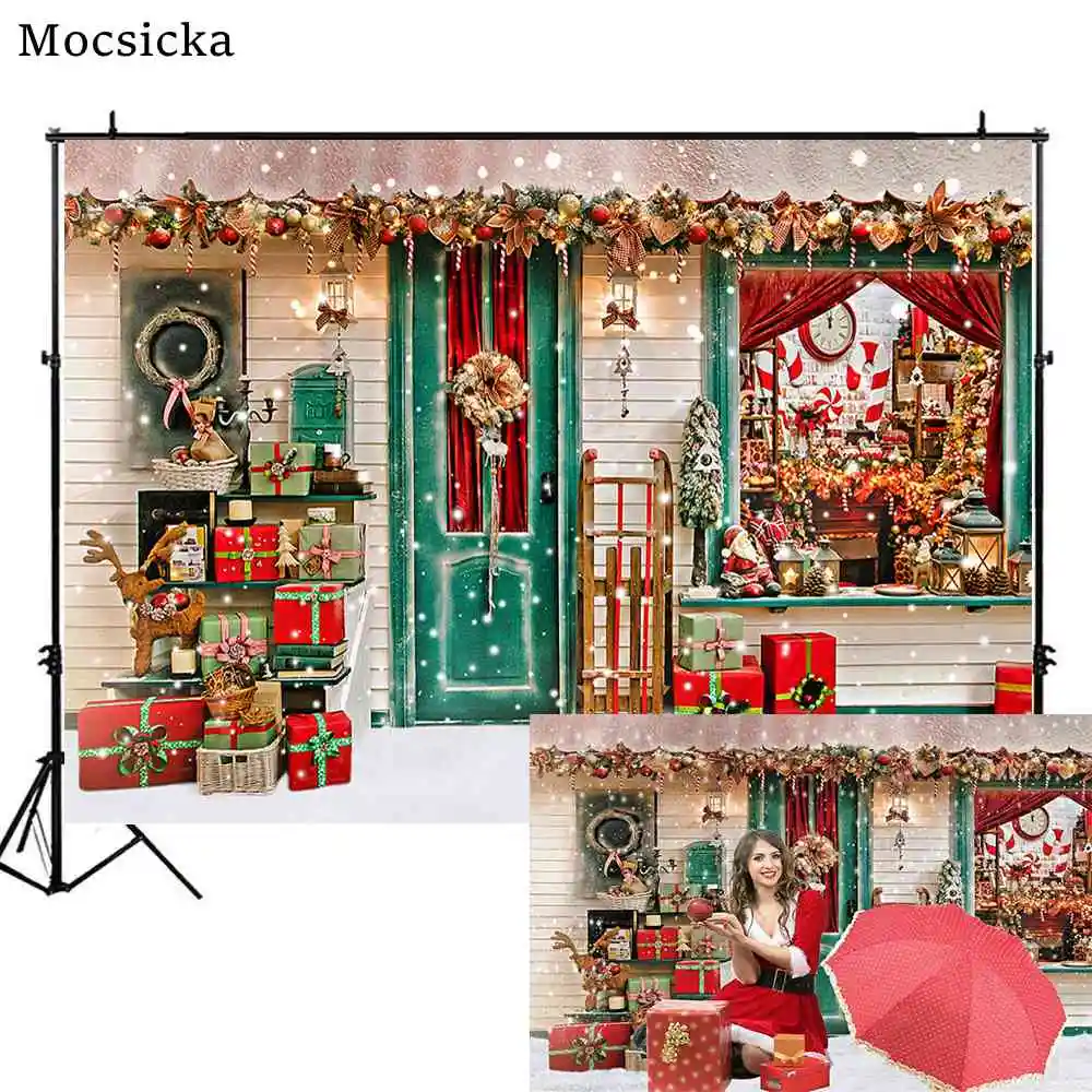 Mocsicka Рождественский фон фотосессия зимняя снежная сцена Новорожденный ребенок портрет фотография Фон Подарки окно фотография
Mocsicka Рождественский фон фотосессия зимняя снежная сцена Новорожденный ребенок портрет фотография Фон Подарки окно фотография