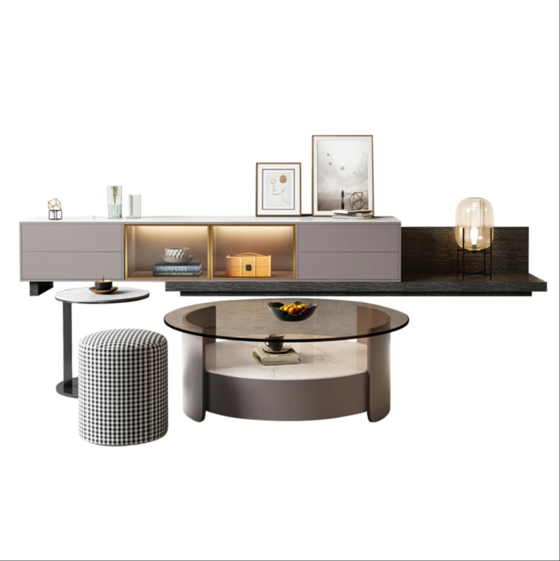 rock slabs can be retracted TV cabinet coffee table combination new modern simple size family-style living room TV cabinet
rock slabs can be retracted TV cabinet coffee table combination new modern simple size family-style living room TV cabinet