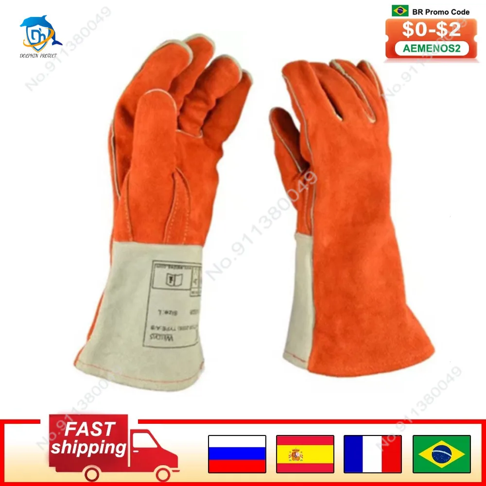 Thick leather welding gloves, full cowhide, long and thick heat-resistant welder anti-bite animal training safety gloves
Thick leather welding gloves, full cowhide, long and thick heat-resistant welder anti-bite animal training safety gloves