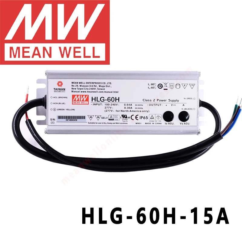 Оригинальная HLG-60H-15A Mean Well для улицы/high-bay/Теплицы/parking meanwell 60 Вт постоянное напряжение с драйвером постоянного тока для светодиода
Оригинальная HLG-60H-15A Mean Well для улицы/high-bay/Теплицы/parking meanwell 60 Вт постоянное напряжение с драйвером постоянного тока для светодиода