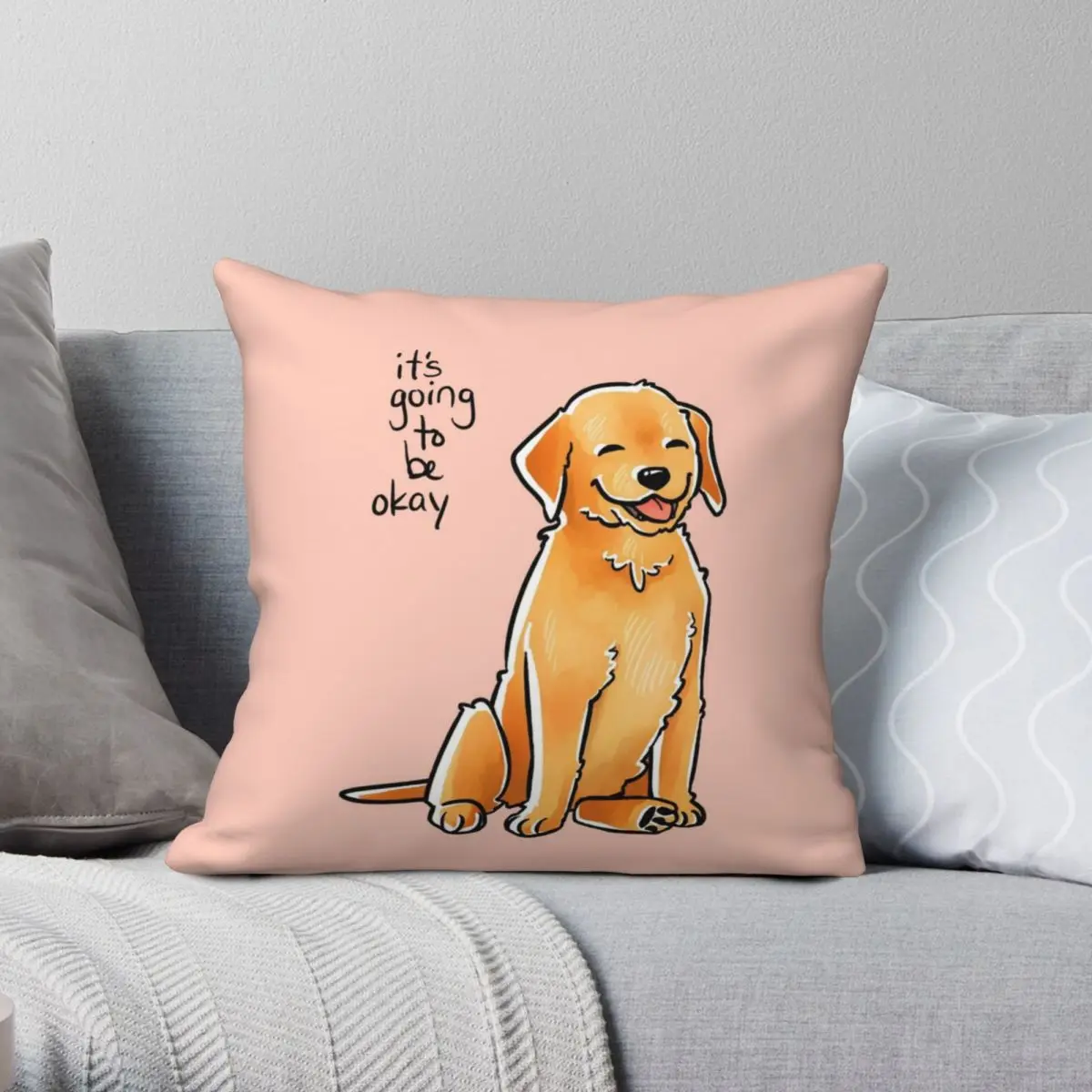 It Will Be Okay Puppy Pillowcase Polyester Linen Velvet Creative Zip Decorative Throw Pillow Case Bed Cushion Cover
It Will Be Okay Puppy Pillowcase Polyester Linen Velvet Creative Zip Decorative Throw Pillow Case Bed Cushion Cover