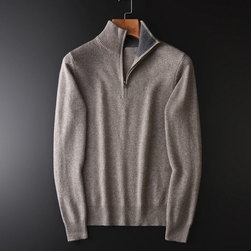Cashmere Turtleneck Mens Luxury Solid Color Zipper Collar Sweaters Man Plus Size 4xl Slim Fit Thick Sweater Male
Cashmere Turtleneck Mens Luxury Solid Color Zipper Collar Sweaters Man Plus Size 4xl Slim Fit Thick Sweater Male