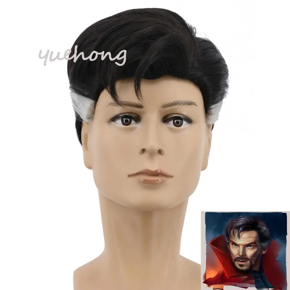 Movie Doctor Strange Black Mixed wig Comic-con Cosplay wig Dr. Stephen Strange Synthetic Short Hair + Wig Cap
Movie Doctor Strange Black Mixed wig Comic-con Cosplay wig Dr. Stephen Strange Synthetic Short Hair + Wig Cap