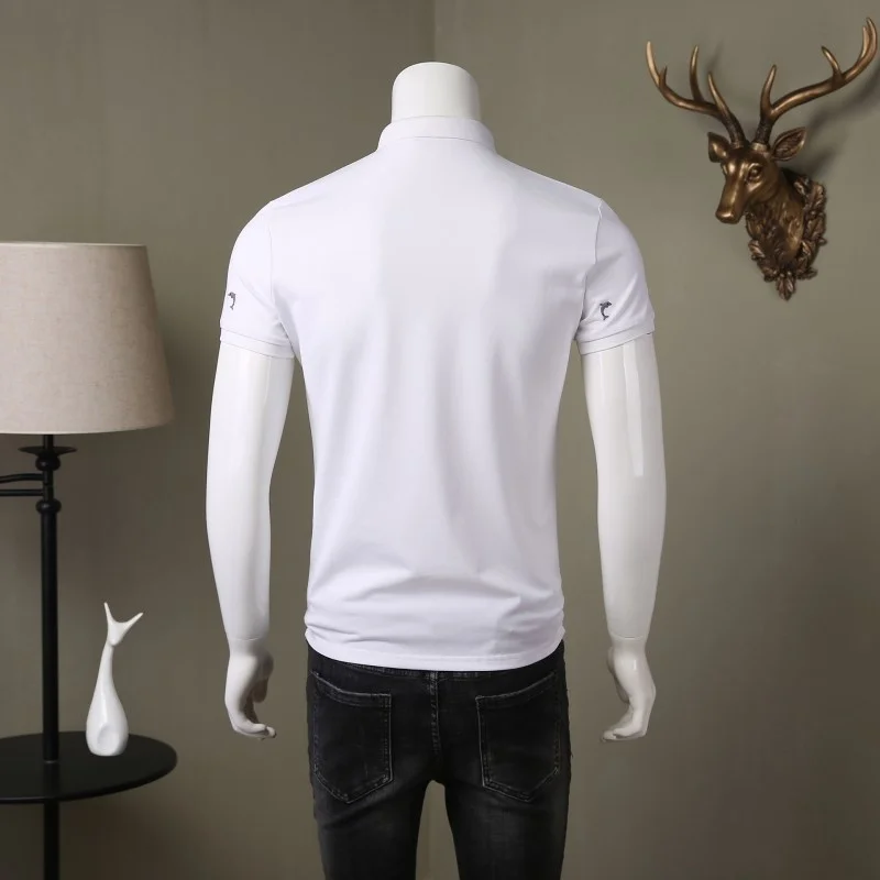 Men Business Summer Short Sleeve T-shirt Lapel Collar Dolphin Embroidery Office Work Slim Tees Tops Pullover Classic T-shirts
Men Business Summer Short Sleeve T-shirt Lapel Collar Dolphin Embroidery Office Work Slim Tees Tops Pullover Classic T-shirts