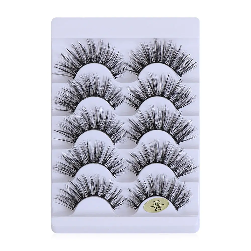 5 Pairs Handmade Wispy Flared Fluffy Multilayers Natural Long False Eyelashes 3D Faux Mink Hair Criss-cross Eye Lash Extension
5 Pairs Handmade Wispy Flared Fluffy Multilayers Natural Long False Eyelashes 3D Faux Mink Hair Criss-cross Eye Lash Extension