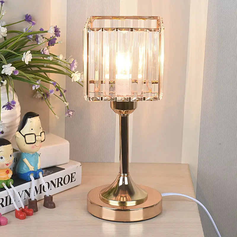 Modern LED E27 Holder Crystal Bedroom Bedside Lamp Simple Desk Lamp Eye Protection Reading Lighting Living Room Home Decor Light
Modern LED E27 Holder Crystal Bedroom Bedside Lamp Simple Desk Lamp Eye Protection Reading Lighting Living Room Home Decor Light