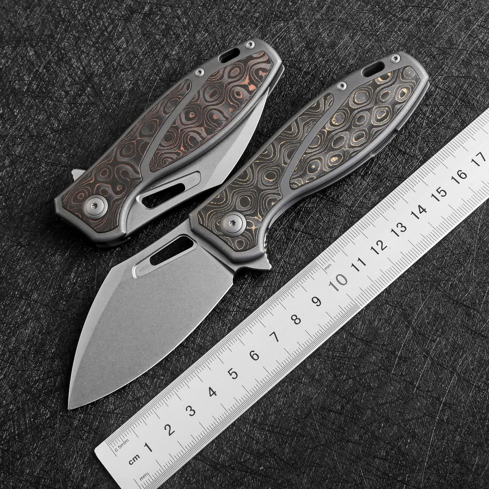 INFINITE Pufferfish Folding Knife M390 Blade Titanium Copper Carbon Handle Outdoor Camping Hunting Fishing Kitchen Pocket Tools
INFINITE Pufferfish Folding Knife M390 Blade Titanium Copper Carbon Handle Outdoor Camping Hunting Fishing Kitchen Pocket Tools