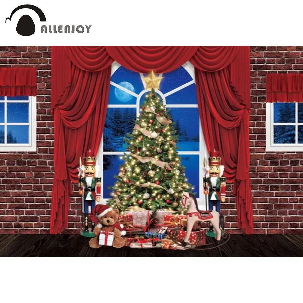 Allenjoy Christmas Interior Party Winter Brick Wall Background Moon Nights Gold Bells Red Curtain French Windows Backdrop
Allenjoy Christmas Interior Party Winter Brick Wall Background Moon Nights Gold Bells Red Curtain French Windows Backdrop