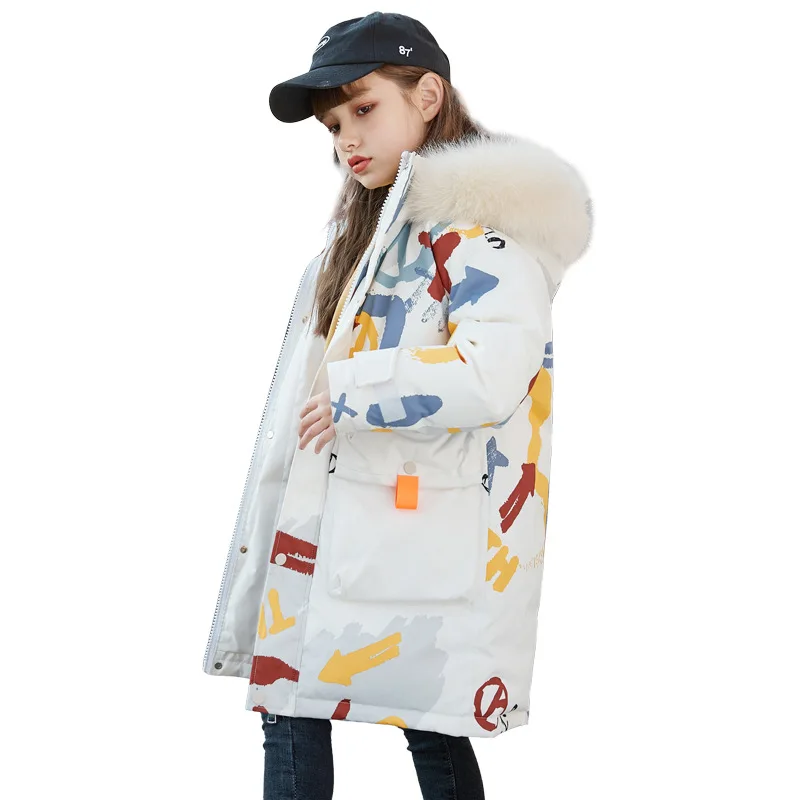 Children's down jackets girls mid-length 2021 new windproof and thickened children's clothing anti-season jackets, big children
Children's down jackets girls mid-length 2021 new windproof and thickened children's clothing anti-season jackets, big children