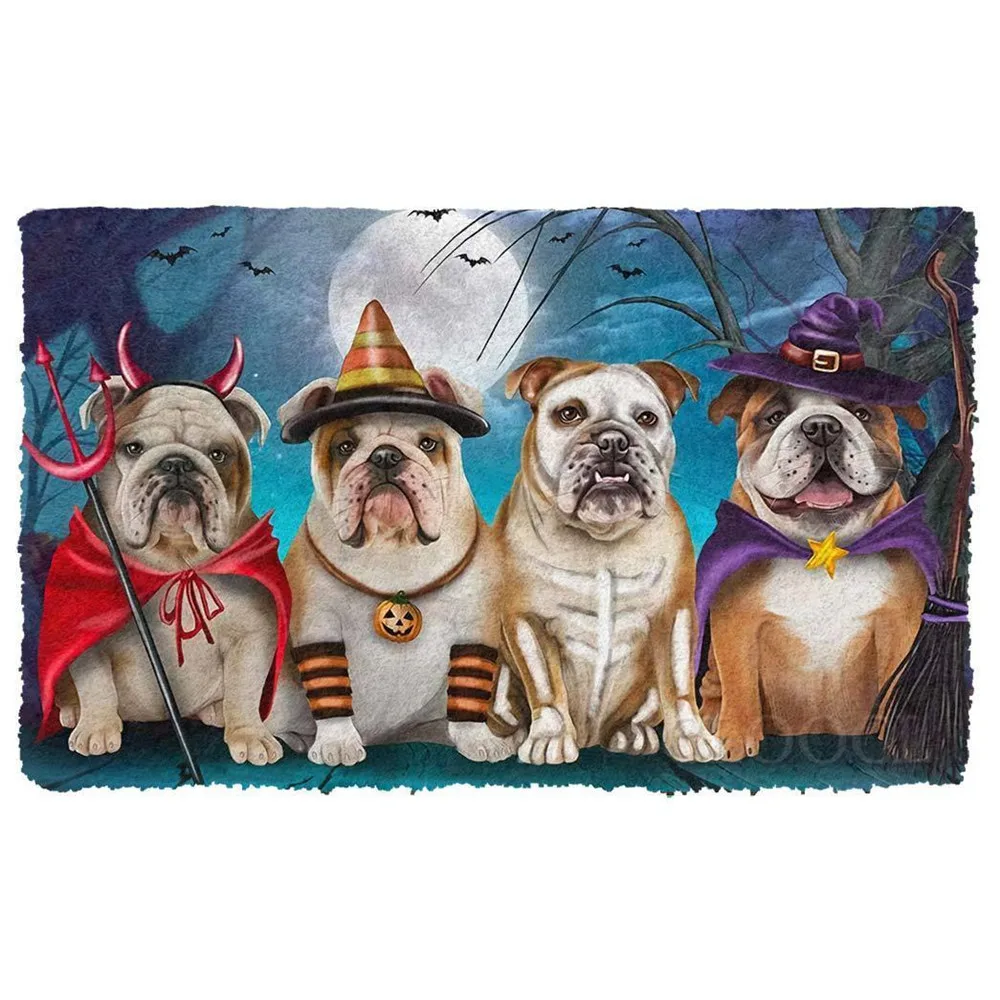 HX Halloween Doormats 3D Graphic Pug Dog Animals Halloween Doormat Pets Outdoor Indoor Mat Non-slip Kitchen Mats
HX Halloween Doormats 3D Graphic Pug Dog Animals Halloween Doormat Pets Outdoor Indoor Mat Non-slip Kitchen Mats