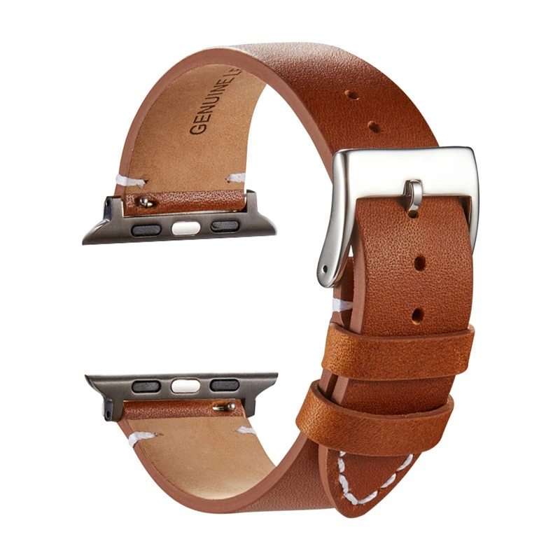 Simple Style Genuine Leather Watch Straps For Apple Watch Series 6 SE 5 4 3 Men Women Watchbands 38mm 40mm 42mm 44mm For Iwatch
Simple Style Genuine Leather Watch Straps For Apple Watch Series 6 SE 5 4 3 Men Women Watchbands 38mm 40mm 42mm 44mm For Iwatch