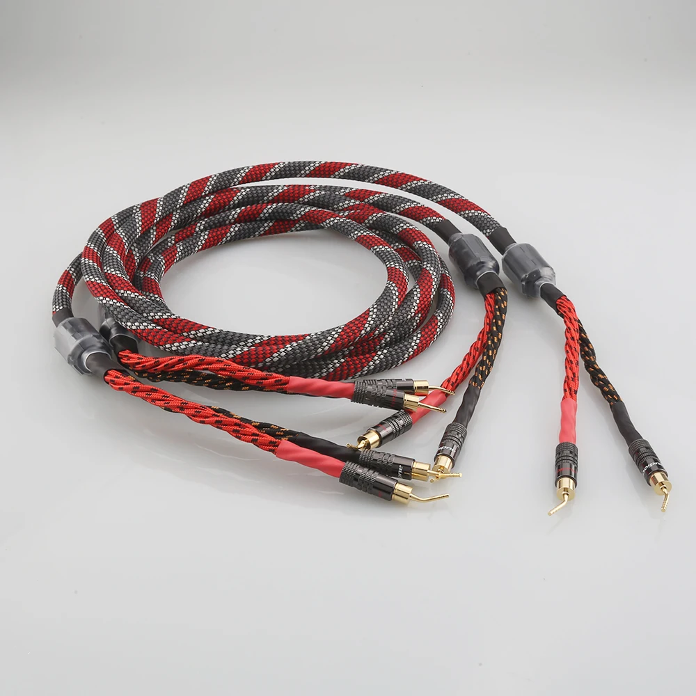 Audiocrast Hifi Electric Speaker Cable OFC Oxygen-free Copper Cord Banana to Banana Plug Loundspeaker Wire Amplifier Line
Audiocrast Hifi Electric Speaker Cable OFC Oxygen-free Copper Cord Banana to Banana Plug Loundspeaker Wire Amplifier Line